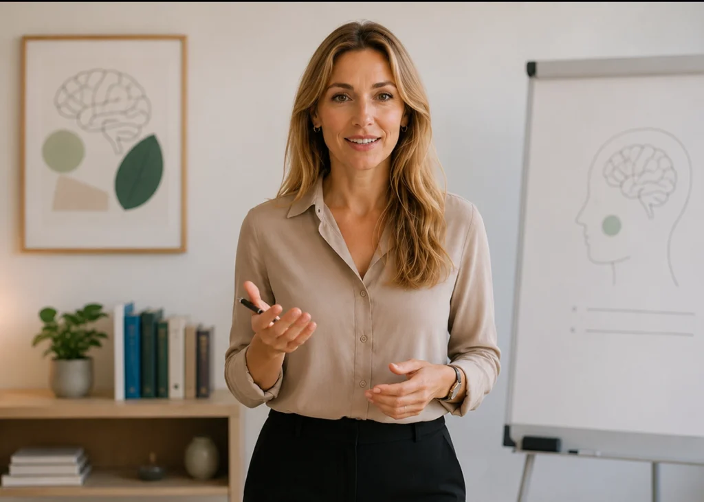 Docente impartiendo el máster en evaluación e intervención neuropsicológica