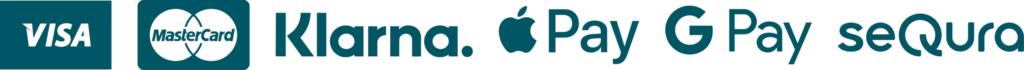 Métodos de pago aceptados: Visa, Mastercard, Klarna, Apple Pay, Google Pay y seQura